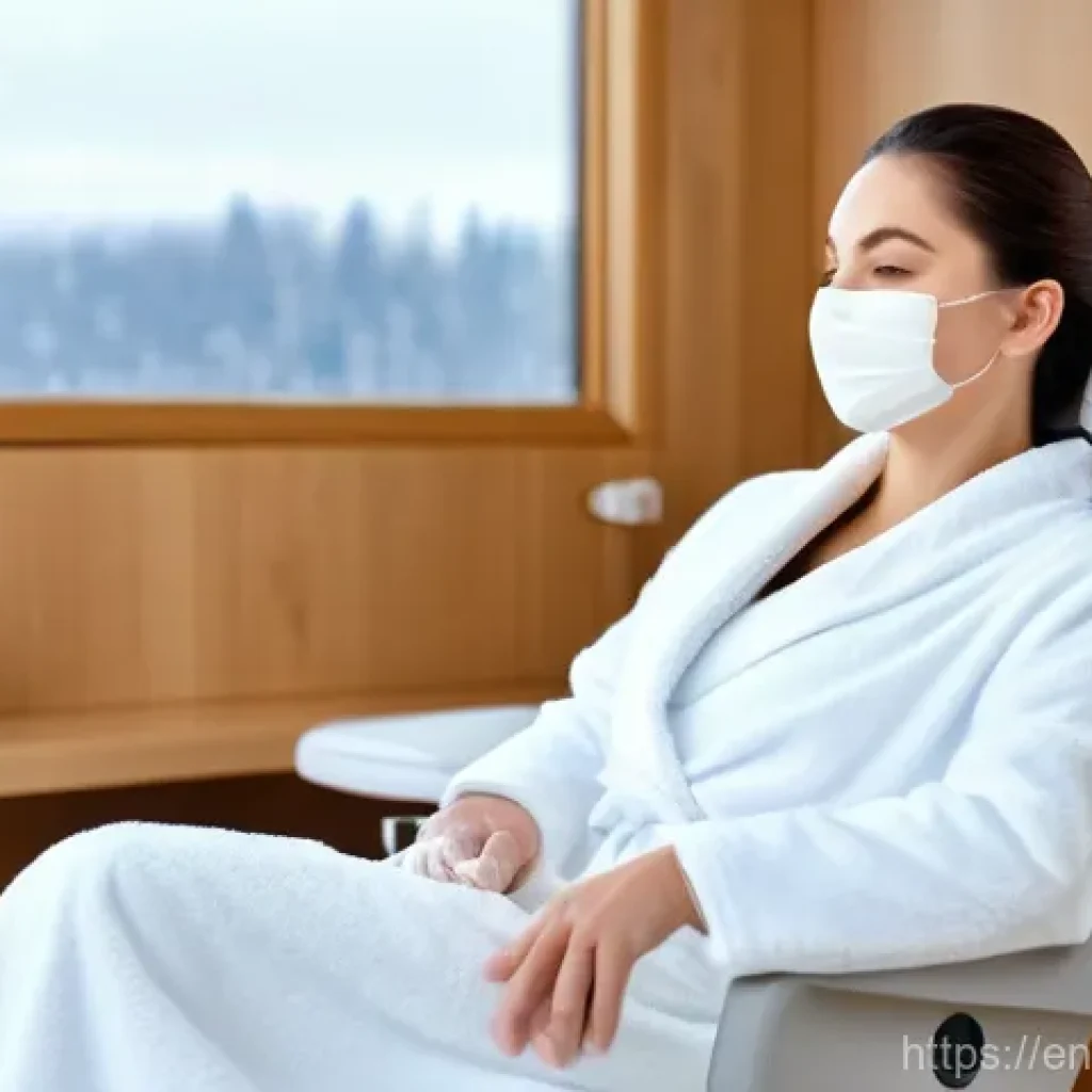 피부과 시술 할인 정보 - **Prompt 1: Winter Skin Renewal in a Modern Medspa**
    A serene, elegant woman in her late 30s wit...