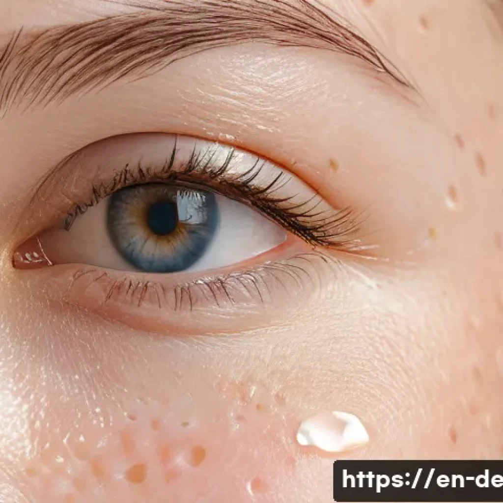여드름 패치 효과 분석 - A close-up, hyper-realistic image of a young adult’s cheek with a transparent hydrocolloid acne patc...